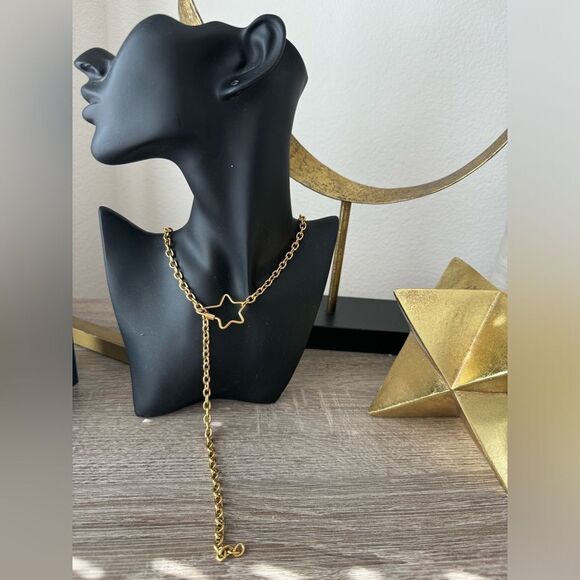 Star chain necklace N702 - Picture 4 of 4